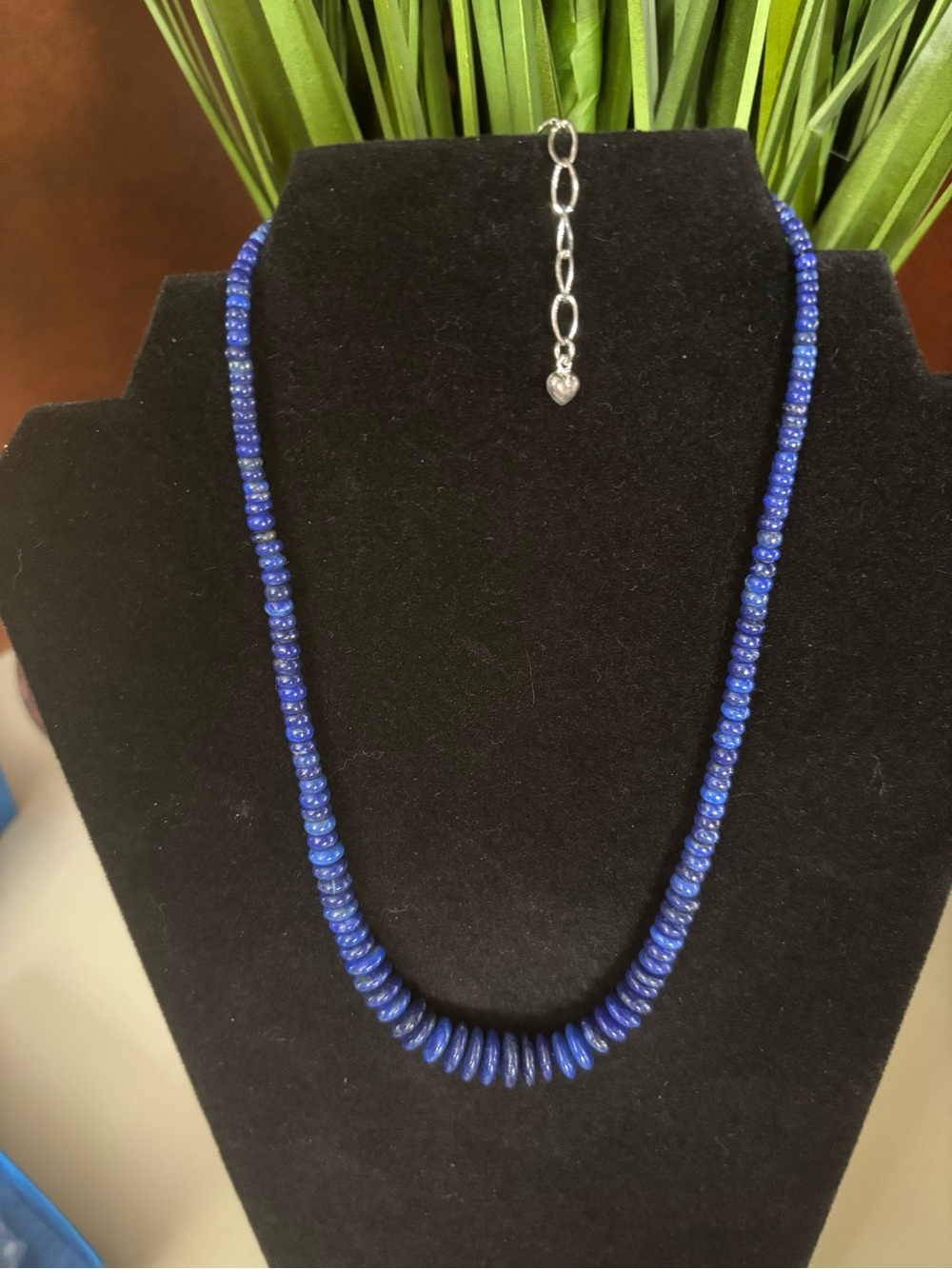 Jay King DTR 925 Lapis Lazuli Rondelle Necklace 17–20” Sterling - Picture 4 of 11